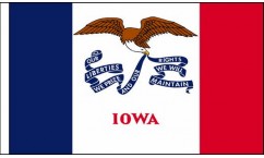 Iowa Table Flags